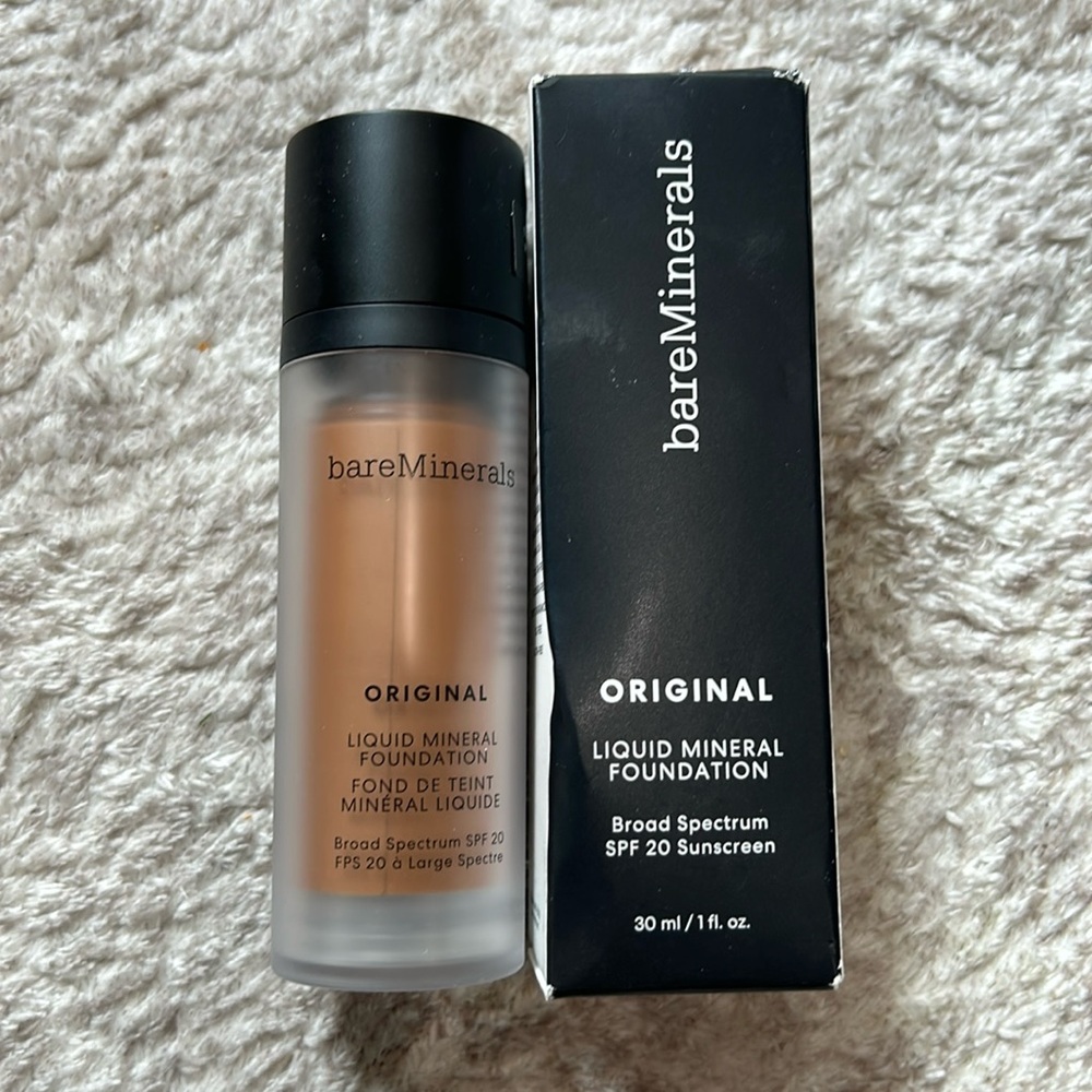 NIB!!! Bare Minerals Original Liquid Foundation in Neutral Dark 24 new/sealed